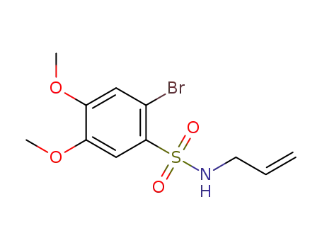 Molecular Structure of 1378317-35-1 (N-allyl-2-bromo-4,5-dimethoxybenzenesulfonamide)