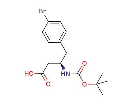 Benzenebutanoic acid, 4-bromo-b-[[(1,1-dimethylethoxy)carbonyl]amino]-,(bR)-