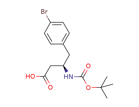 Molecular Structure of 331763-75-8 (BOC-(R)-3-AMINO-4-(4-BROMO-PHENYL)-BUTYRIC ACID)