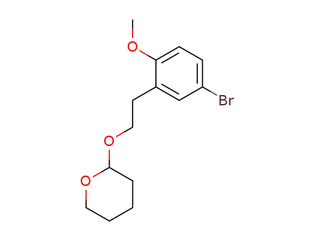 2H-Pyran, 2-[2-(5-bromo-2-methoxyphenyl)ethoxy]tetrahydro-