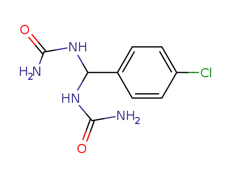 Molecular Structure of 55718-52-0 (1,1'-((4-chlorophenyl)methylene)diurea)