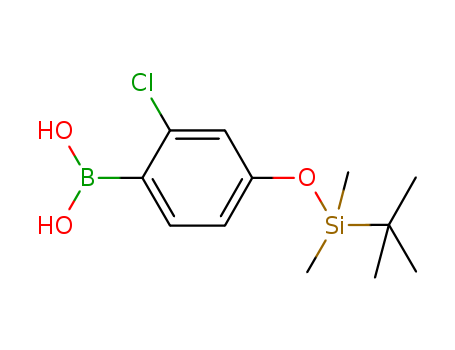 2-CHLORO-4-(((1,1-DIMETHYLETHYL)DIMETHYLSILYL)OXY) PHENYLBORONICACID 412343-21-6