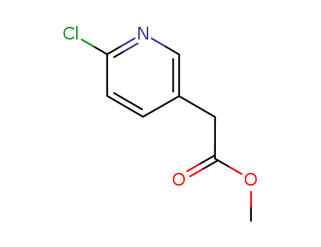 Molecular Structure of 717106-69-9 (Methyl 2-(6-chloropyridin-3-yl)acetate)