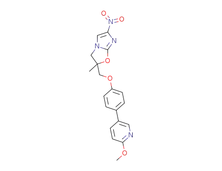 2-{[4-(6-methoxy-3-pyridinyl)phenoxy]methyl}-2-methyl-6-nitro-2,3-dihydroimidazo[2,1-b][1,3]oxazole
