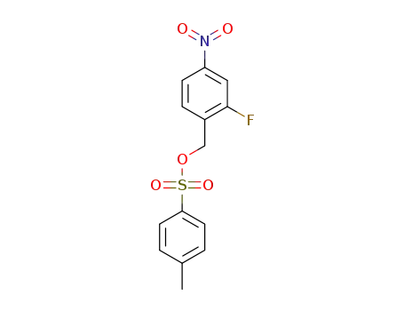 Molecular Structure of 1412457-41-0 ((2-fluoro-4-nitrophenyl)methyl 4-methylbenzene-1-sulfonate)