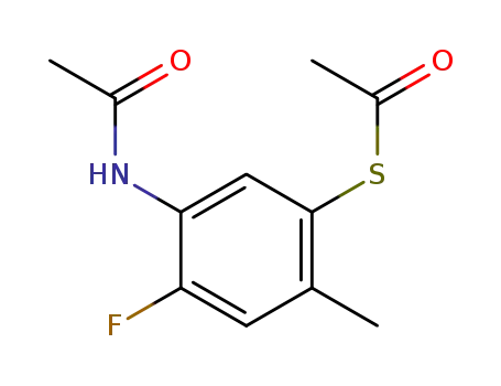 S-(5-acetamido-4-fluoro-2-methylphenyl)ethanethioate