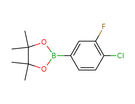 2-(4-chloro-3-fluorophenyl)-4,4,5,5-tetramethyl-1,3,2-dioxaborolane