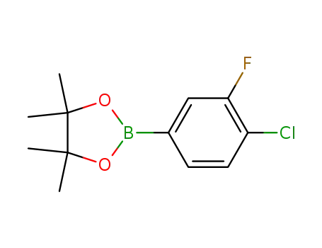 Molecular Structure of 627525-83-1 (4-Chloro-3-fluorophenylboronic acid pinacol ester)