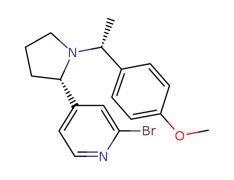 2-Bromo-4-{(S)-1-[(R)-1-(4-methoxy-phenyl)-ethyl]-pyrrolidin-2-yl}-pyridine