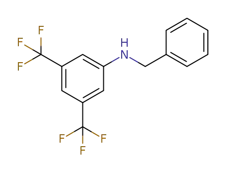 Molecular Structure of 88450-74-2 (Benzenemethanamine, N-[3,5-bis(trifluoromethyl)phenyl]-)