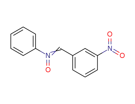 Molecular Structure of 94664-75-2 ((Z)-1-(3-nitrophenyl)-N-phenylmethanimine oxide)
