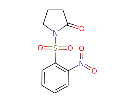 Molecular Structure of 122030-65-3 (N-(2-nitrobenzenesulfonyl)-2-pyrrolidinone)