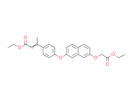 3-[4-(7-ethoxycarbonylmethoxy-naphthalen-2-yloxy)-phenyl]-but-2-enoic acid ethyl ester