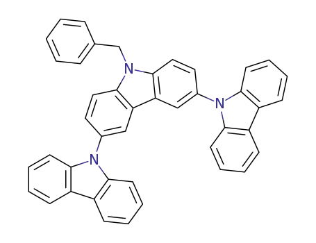 Molecular Structure of 797057-71-7 (9-benzyl-3,6-di(9-carbazolyl)-9H-carbazole)