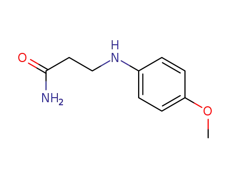 Molecular Structure of 21017-46-9 (3-[(4-METHOXYPHENYL)AMINO]PROPANAMIDE)