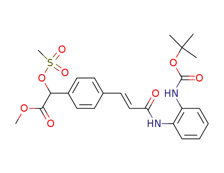 {4-[2-(2-(((tert-butoxy)carbonyl)amino)phenylcarbamoyl)vinyl]phenyl}-2-methanesulfonyloxyacetic acid methyl ester