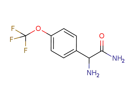 Molecular Structure of 950651-11-3 (2-amino-2-[4-(trifluoromethoxy)phenyl]acetamide)
