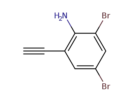 Molecular Structure of 543740-86-9 (2,4-DIBROMO-6-ETHYNYL-PHENYLAMINE)
