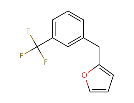 Molecular Structure of 1251914-06-3 (2-(3-(trifluoromethyl)benzyl)furan)