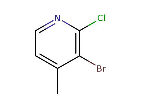 Molecular Structure of 55404-31-4 (3-BROMO-2-CHLORO-4-PICOLINE)