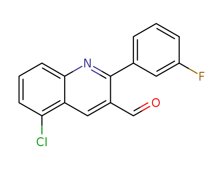 5-chloro-2-(3-fluorophenyl)quinoline-3-carbaldehyde