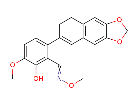 6-(3,4-dihydro-6,7-methylenedioxy-2-naphthyl)-2-hydroxy-3-methoxybenzaldehyde O-methyloxime