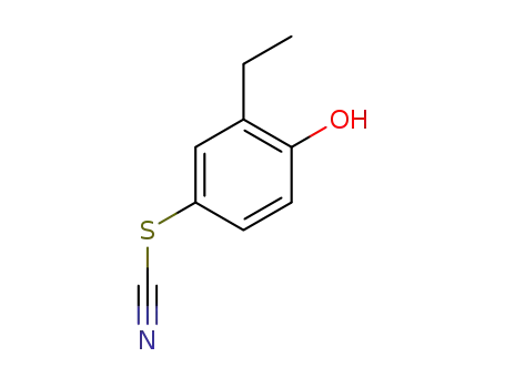 Molecular Structure of 99357-68-3 (2-ethyl-4-thiocyanatophenol)