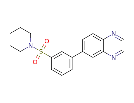 Molecular Structure of 1225279-67-3 (6-[3-(piperidin-1-ylsulfonyl)phenyl]quinoxaline)