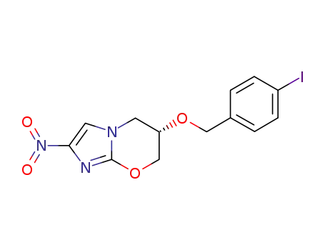 Molecular Structure of 281225-12-5 ((6S)-6-[(4-iodobenzyl)oxy]-2-nitro-6,7-dihydro-5H-imidazo[2,1-b][1,3]oxazin-6-ol)