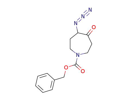 Molecular Structure of 1338718-19-6 (benzyl 4-azido-5-oxoazepane-1-carboxylate)
