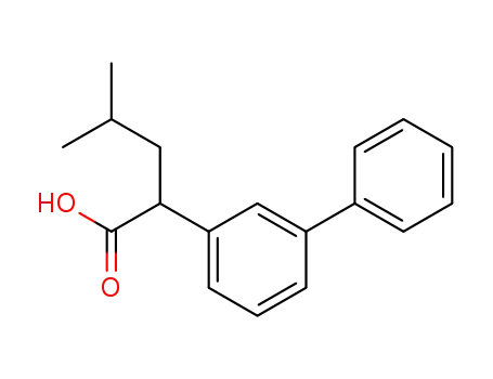 Molecular Structure of 190661-70-2 ([1,1'-Biphenyl]-3-acetic acid, a-(2-methylpropyl)-)