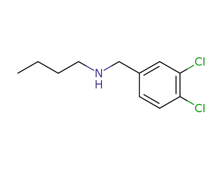 Molecular Structure of 60509-37-7 (N-(3,4-dichlorobenzyl)butan-1-amine)