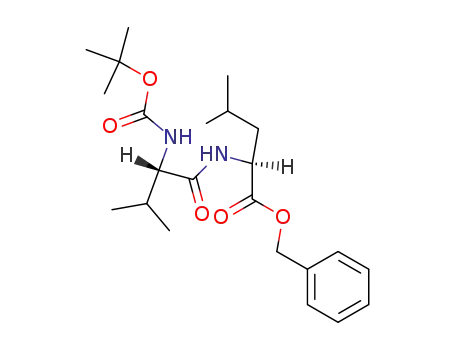 Molecular Structure of 24210-16-0 (L-Leucine, N-[N-[(1,1-dimethylethoxy)carbonyl]-L-valyl]-, phenylmethyl
ester)