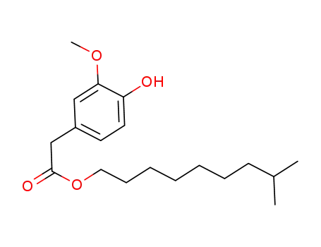 Molecular Structure of 951221-76-4 (8-methylnonyl homovanillate)