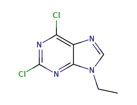 Molecular Structure of 190655-14-2 (2,6-dichloro-9-ethyl-9H-purine)