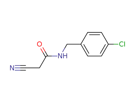 Molecular Structure of 66158-49-4 (N-(4-CHLOROBENZYL)-2-CYANOACETAMIDE)
