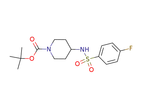 4-(4-플루오로-벤젠술포닐라미노)-피페리딘-1-카르복실산 tert-부틸 에스테르