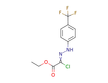 Molecular Structure of 1202942-25-3 ((Z)-Ethyl 2-chloro-2-(2-(4-(trifluoromethyl)phenyl)hydrazono)acetate)