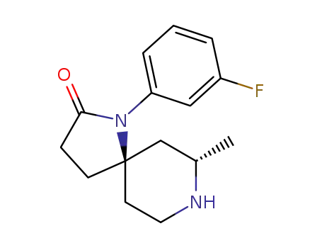 (5R,7S)-1-(3-fluorophenyl)-7-Methyl-1,8-diazaspiro[4.5]decan-2-one