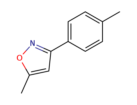 Molecular Structure of 156777-04-7 (Isoxazole, 5-methyl-3-(4-methylphenyl)-)