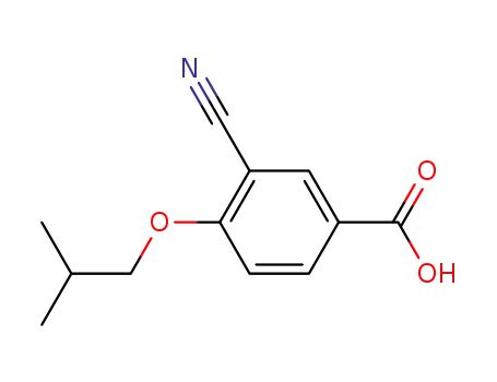 Molecular Structure of 528607-60-5 (3-Cyano-4-isobutoxybenzoic acid)