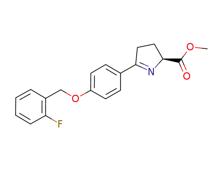 methyl (S)-5-(4-((2-fluorobenzyl)oxy)phenyl)-3,4-dihydro-2H-pyrrole-2-carboxylate