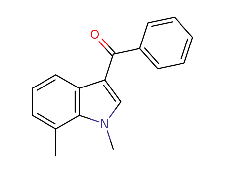 Molecular Structure of 1426654-55-8 ((1,7-dimethyl-1H-indol-3-yl)(phenyl)methanone)