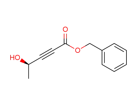 Molecular Structure of 226915-53-3 ((R)-Benzyl 4-hydroxypent-2-ynoate)