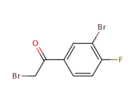 Molecular Structure of 435273-49-7 (2,3'-DIBROMO-4'-FLUOROACETOPHENONE, 97%)