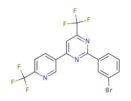 2-(3-bromophenyl)-4-(trifluoromethyl)-6-(6-(trifluoromethyl)pyridin-3-yl)pyrimidine