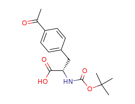 Molecular Structure of 894413-41-3 (BOC-DL-4-ACETYLPHENYLALANINE)