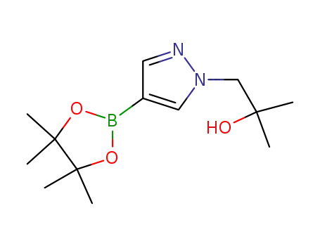 Molecular Structure of 1082503-77-2 ([1-(2-Hydroxy-2-Methyl-propyl)pyrazol-4-yl]boronic acid pinacol ester)