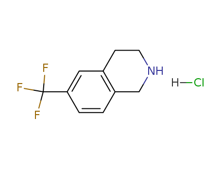 Isoquinoline,1,2,3,4-tetrahydro-6-(trifluoromethyl)-, hydrochloride (1:1)