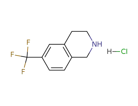 Molecular Structure of 215798-14-4 (6-(TRIFLUOROMETHYL)-1,2,3,4-TETRAHYDROISOQUINOLINE HYDROCHLORIDE)